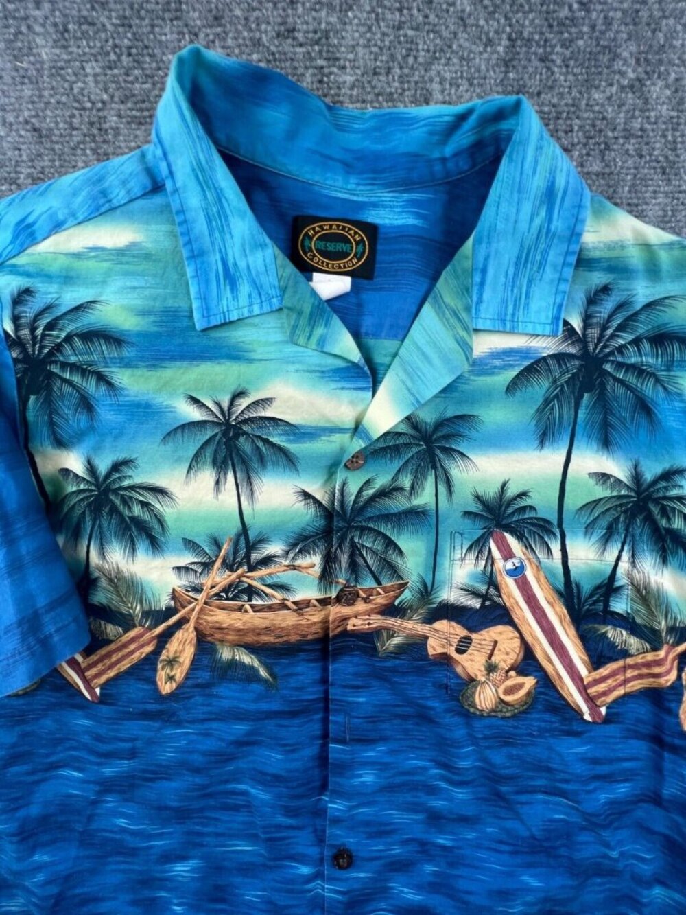 Hawaiian Reserve Collection Aloha Hawaiian Print All Cotton Made In Hawaii Men